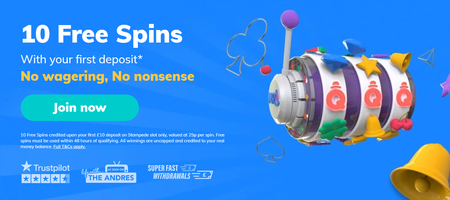 x10 FREE SPINS With Mr Q (+ Free Bingo!)