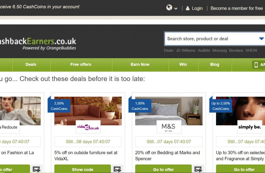 £10+ Worth Of FREE Cashback With CashbackEarners + £6.50 FREE!