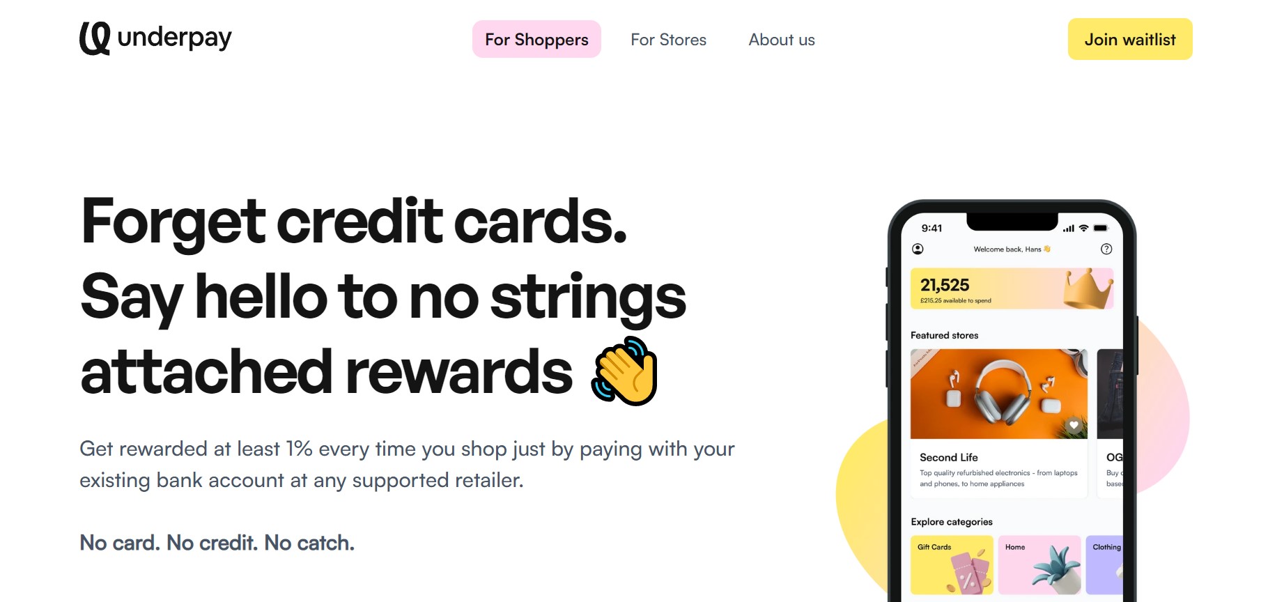 £2 FREE From Underpay + 1% Cashback [WAITLIST]